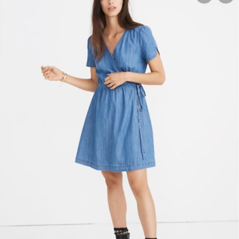 Madewell Denim Wrap‎ Dress XXS